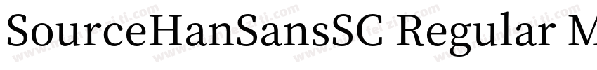 SourceHanSansSC Regular Medium字体转换